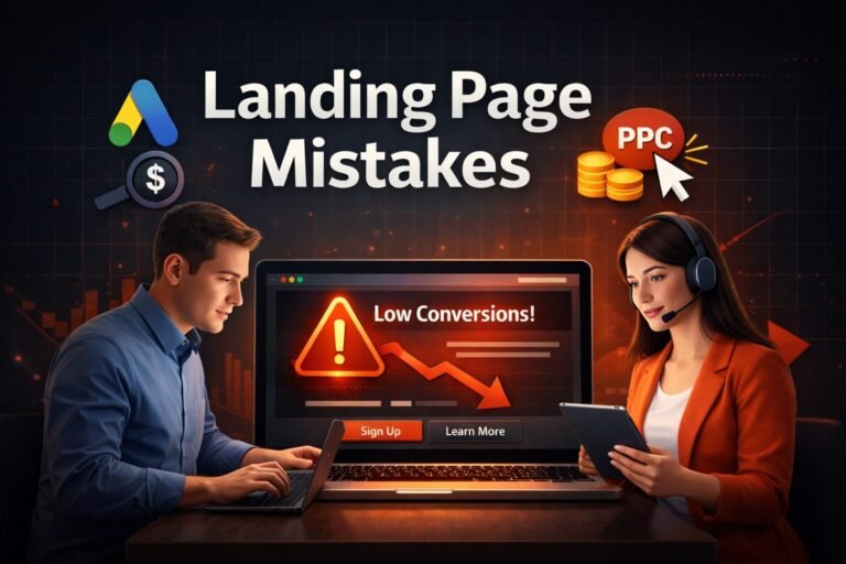 Landing Page Mistakes for Lead Generation That Reduce PPC Conversions
