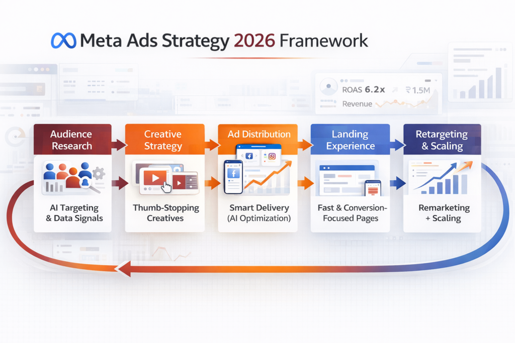 Meta Ads strategy 2026 full funnel framework with targeting and scaling