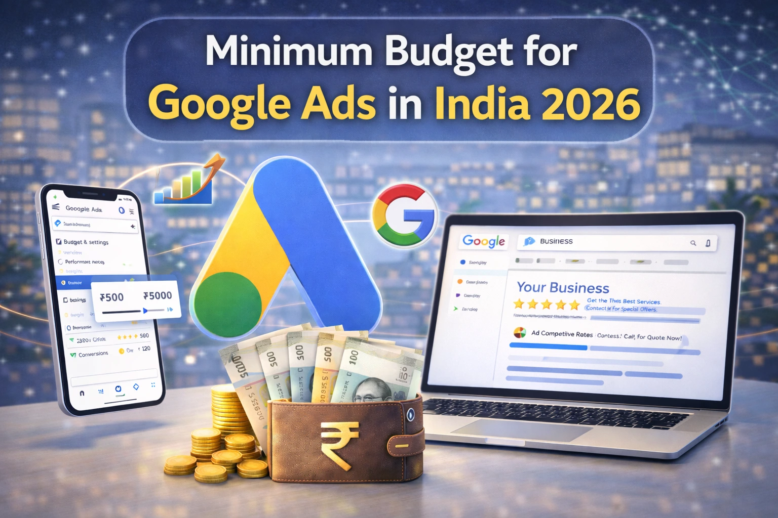 minimum budget for google ads in india