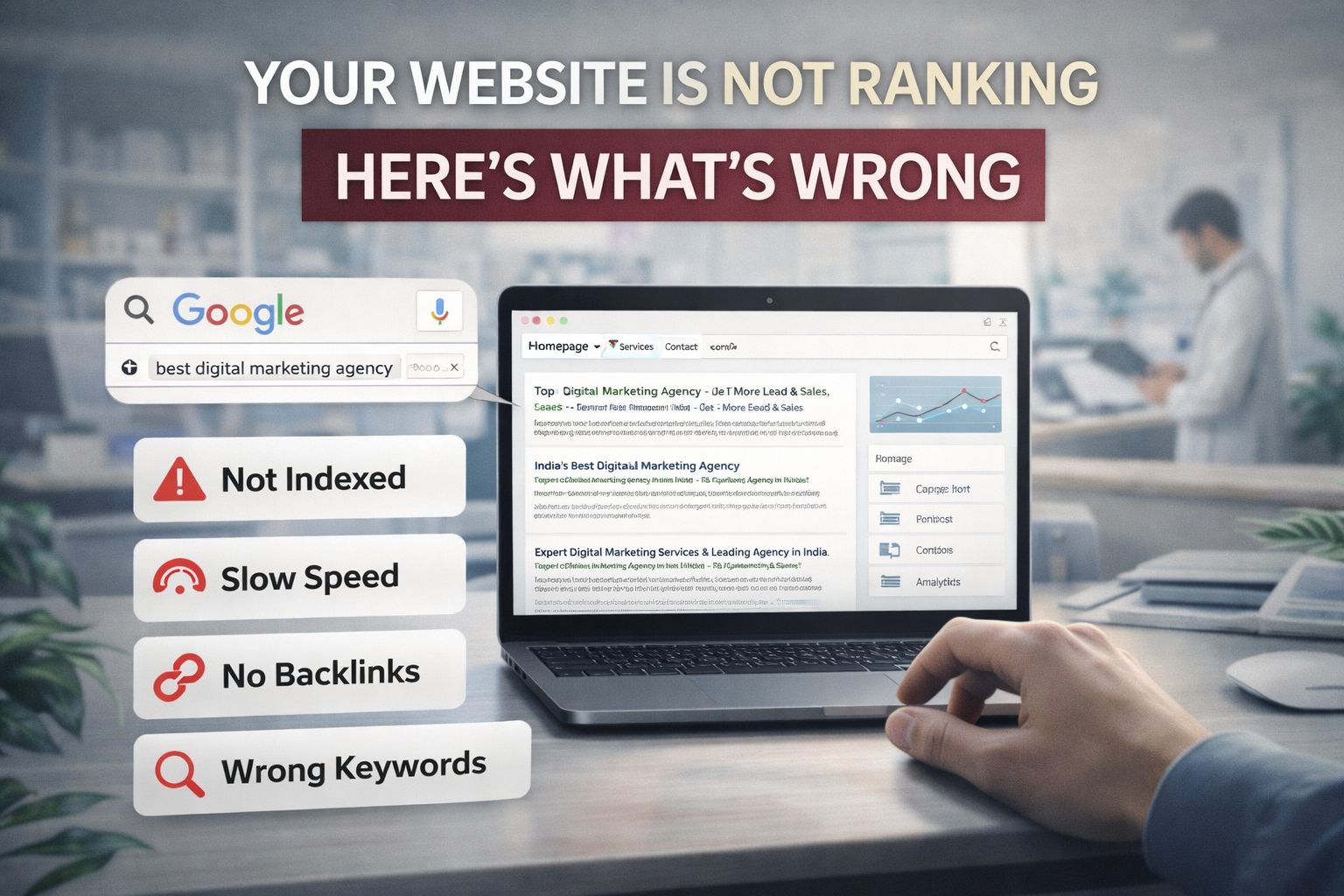 website not ranking on Google in India