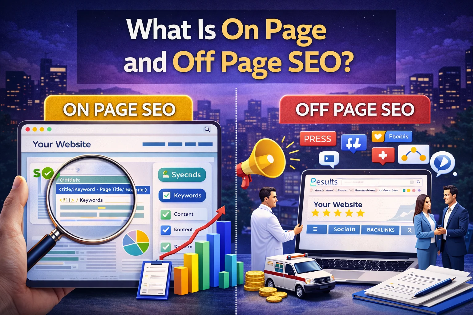 what is on page and off page seo