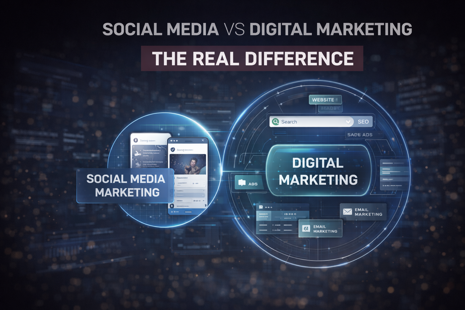 social media vs digital marketing