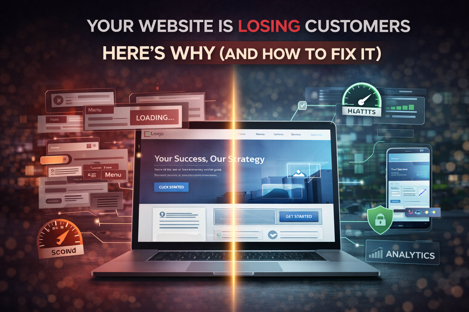 what are the most common problems in website design