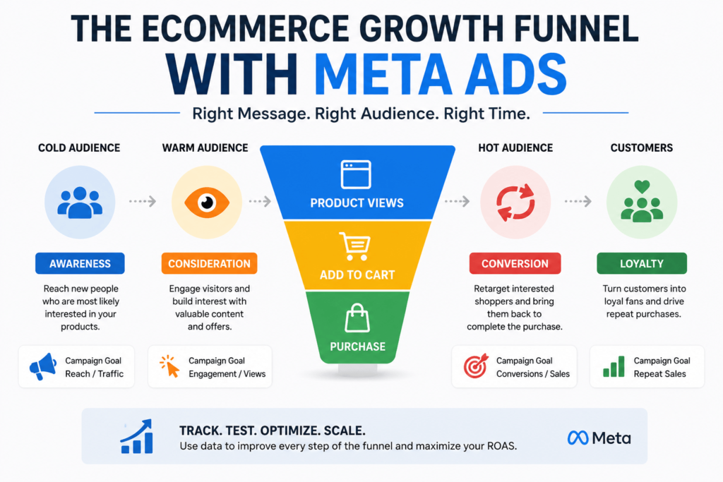 Ecommerce Growth Funnel with Meta Ads