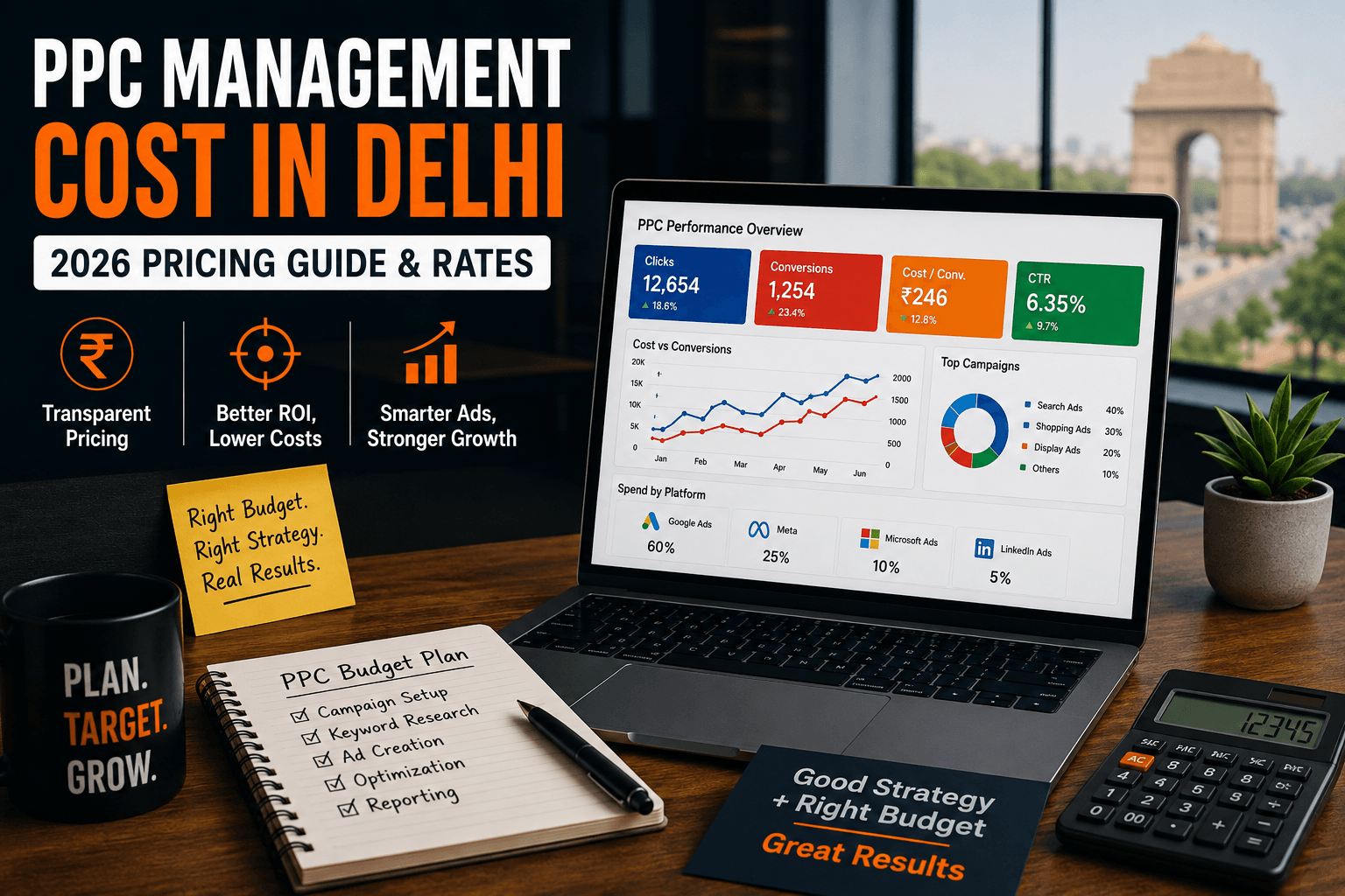 PPC management cost in Delhi