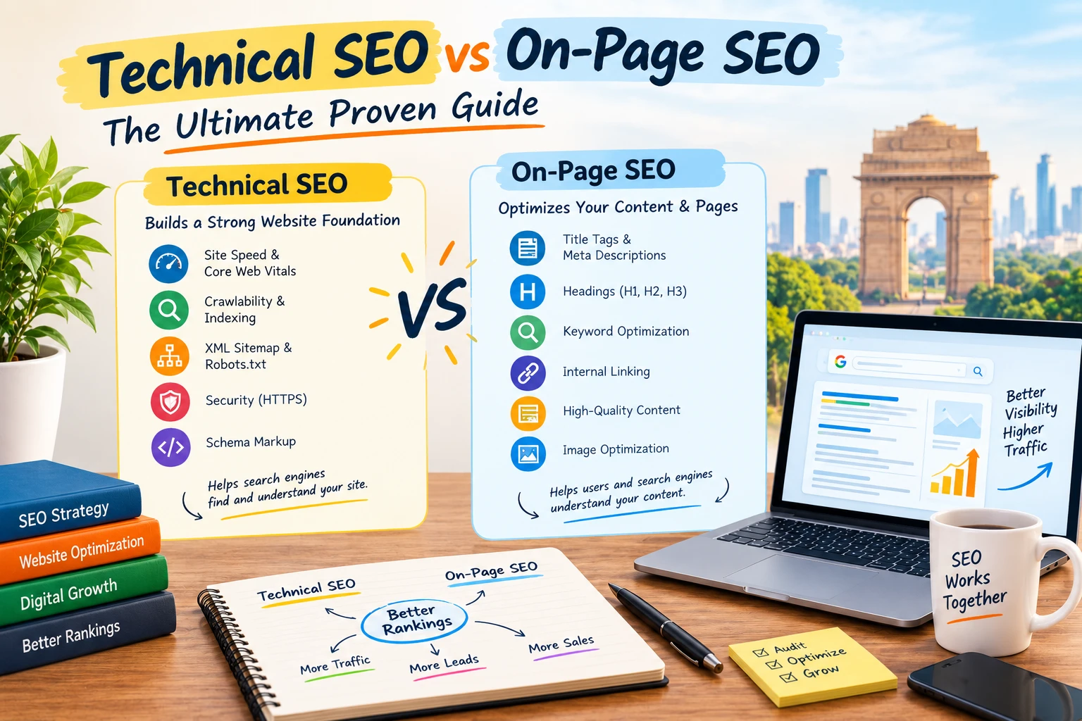 Technical SEO vs On-Page SEO