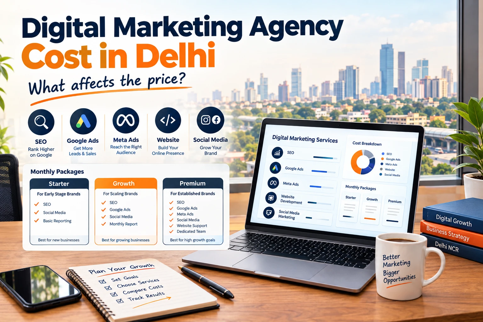 digital marketing agency cost in Delhi
